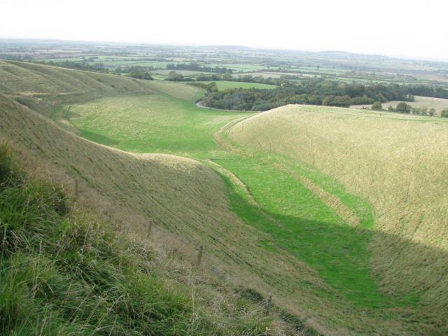 The shape of the valley looks exactly like a...