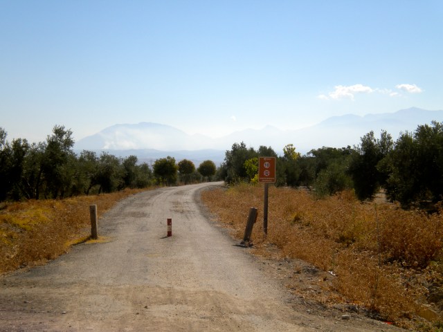 Via Verde, looking back towards Jaén