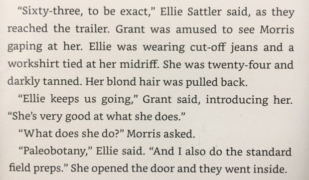 We have established that Ellie Sattler is twenty-four.